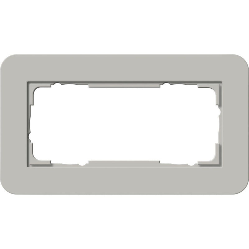 Gira - Abdeckrahmen 2fach o.M 1002412 Grau/Reinweiß