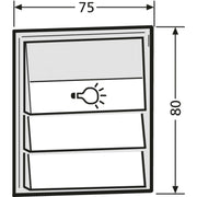 Renz Metallwaren - Funktionsmodul für Türkommunikation Komb.Klingel/Lichtmodul 97-9-85275 ws − 1 Stück