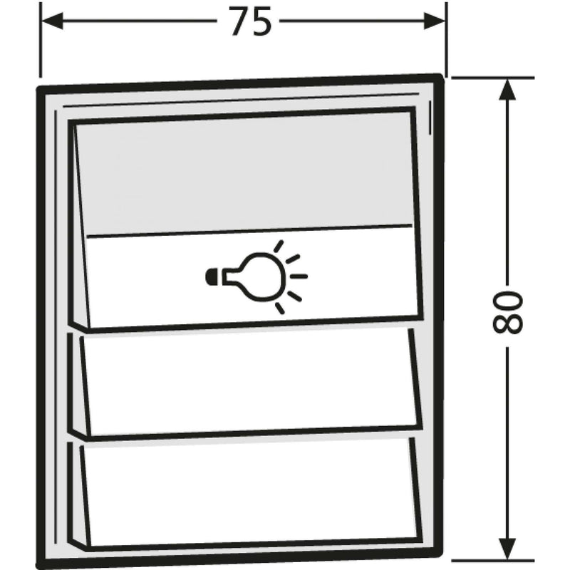 Renz Metallwaren - Funktionsmodul für Türkommunikation Komb.Klingel/Lichtmodul 97-9-85275 ws − 1 Stück
