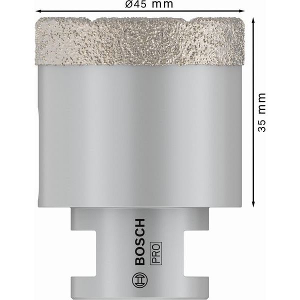 Bosch - Bohrer PRO Ceramic dry 2608587124 Trockenbohrkrone 45