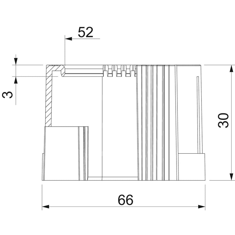 OBO Bettermann - Endtülle für Installationsrohre Rohrendtülle 129 TB PG48 teilbar, PG − 20 Stück