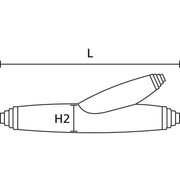 HellermannTyton - Verbindungs- und Abzweigmuffe (-garnitur) Verbindungsmuffe Y-3 / SF-PUR-BK 5x16-5x10