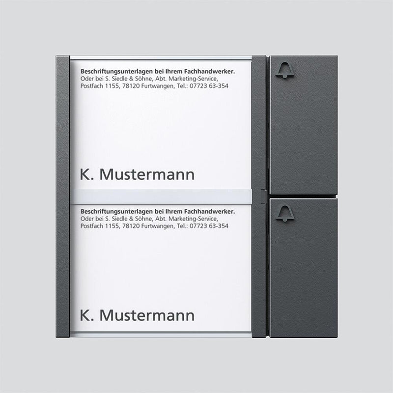 Siedle&Söhne - Funktionsmodul für Türkommunikation Bus-Tasten-Modul BTM 650-02 DG dgr/gli