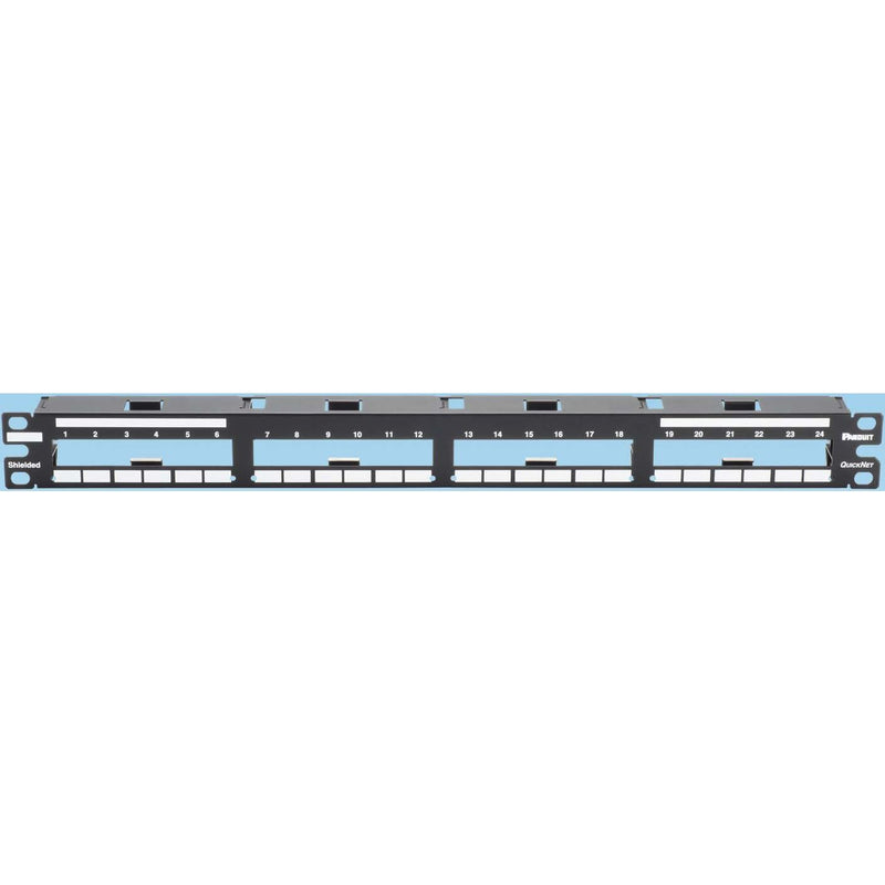 Panduit - Patchpanel Kupfer Verteilerfeld 24-Port QSP24BL