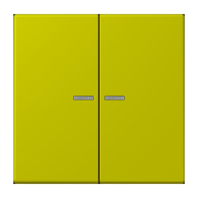 Jung - Abdeckung/Bedienelement für Installationsschalterprogramme Wippe mit Lichtleiter LC 102 KO5 249 vert olive vif