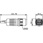 Telegärtner - LWL-Steckverbinder STX V4 LC-D Steckerset 100007562 SM