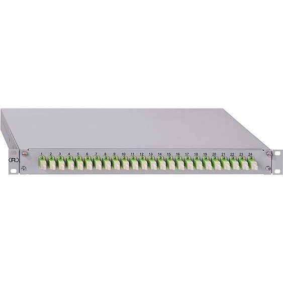 Rutenbeck - Patchpanel LWL Spleissbox gr GradeB 228030906 6xSC-D OS2 APC grün