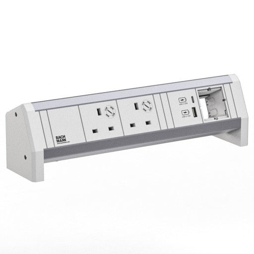 Bachmann - Multi-Tischsteckdose Steckdosenleiste 9.020.310 DESK 2xUK 45°