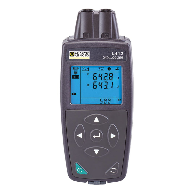 Chauvin Arnoux - Netz- und Leistungsanalysator L412 Stromdatenlogger P01157181 2 Kanäle