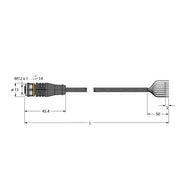 Turck - Konfektioniertes Sensor-Aktor-Kabel Aktuator- u. Sensorleitung RKS8T-20/TXL PUR