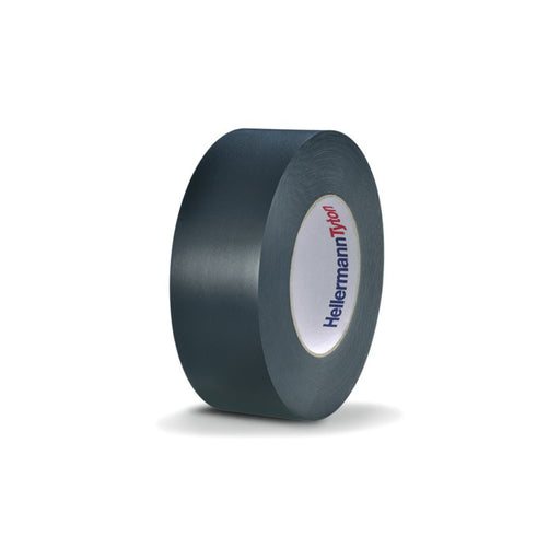 HellermannTyton - Klebeband PVC-Isolierband FLEX25-19x33 BK 19mmx33m, schwarz