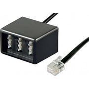 Goobay - Kommunikationstechnik-Adapter TAE Adapter NFF-RJ11/RJ14 68027 0,2m,sw,Bu/St − 10 Stück