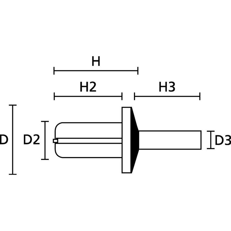HellermannTyton - Spreizniet TY3P1-PA66-NA (1000) − 1000 Stück