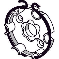 Somfy - Zubehör/Ersatzteile für Tor-/Rollladenantriebe Blendkappenlager 9704082 TK 46 LT 50