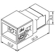 Weidmüller - LWL-Steckverbinder Buchseneinsatz LWL LC IE-BI-LCD-SM-C Single Mode − 10 Stück