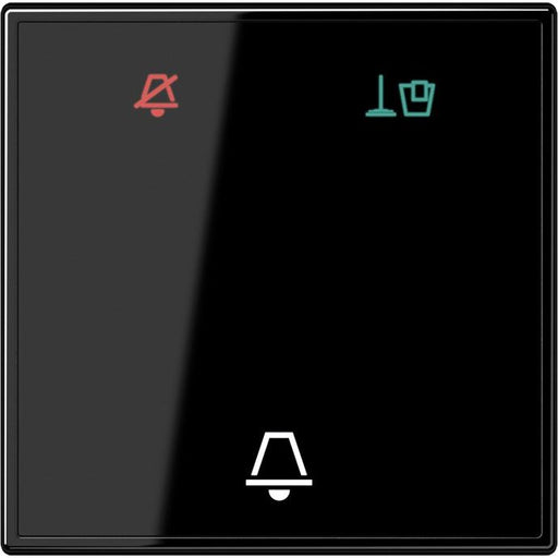 Jung - Abdeckung/Bedienelement für Installationsschalterprogramme Hotelwippe Glas LS CU KO6 M SW Außenstelle