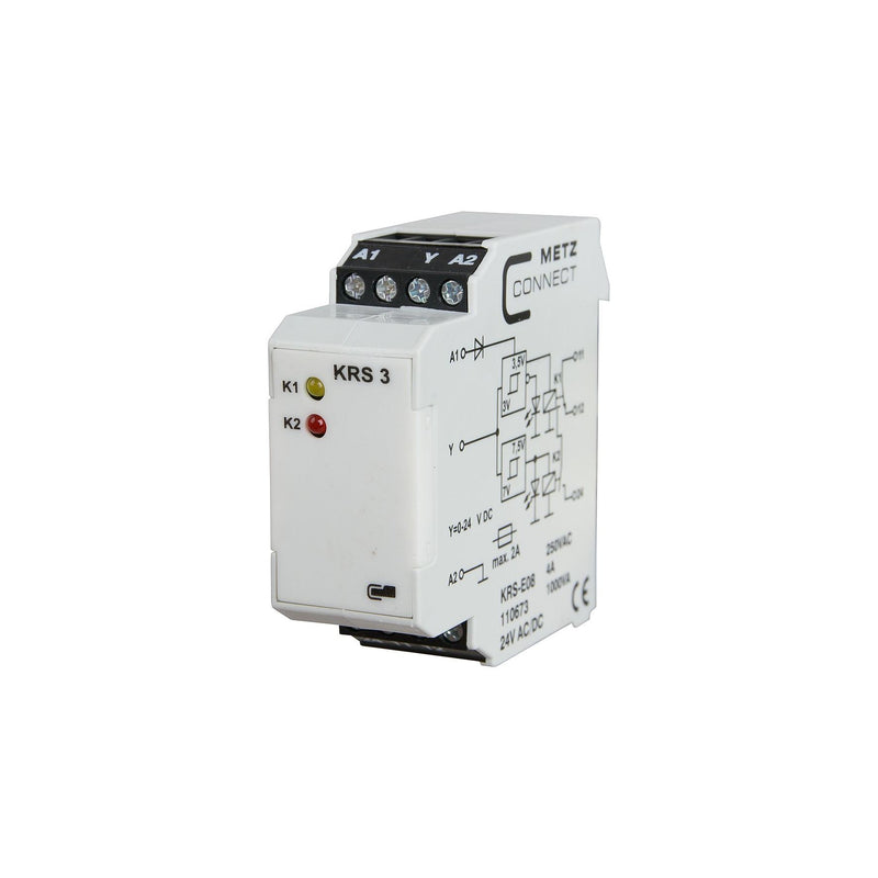 Metz Connect - Schaltrelais Schnittstellenmodul KRS-E08 3 24ACDC 1W − 5 Stück