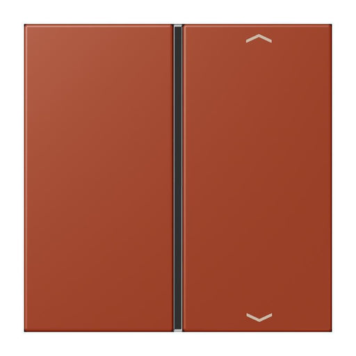Jung - Abdeckung/Bedienelement für Installationsschalterprogramme Taste 1fach m. Pfeilsymb. LC 401 TSAP 232 locre rouge