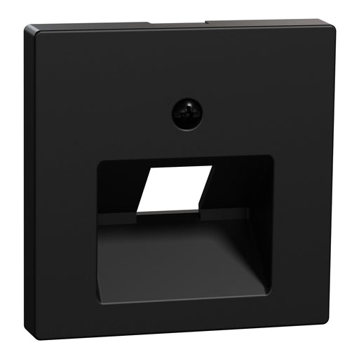 Merten - Einsatz/Abdeckung für Kommunikationstechnik Zentralplatte 1f sw matt MEG4521-0403 f. UAE-Einsatz