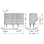 WAGO - Leiterplattenklemme 254-655 2,5mm² − 20 Stück