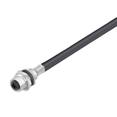 Weidmüller - Rundsteckverbinder, Einbau (mit Leitung) Rundsteckverbinder SAIE-M12B-5S2.0U HW