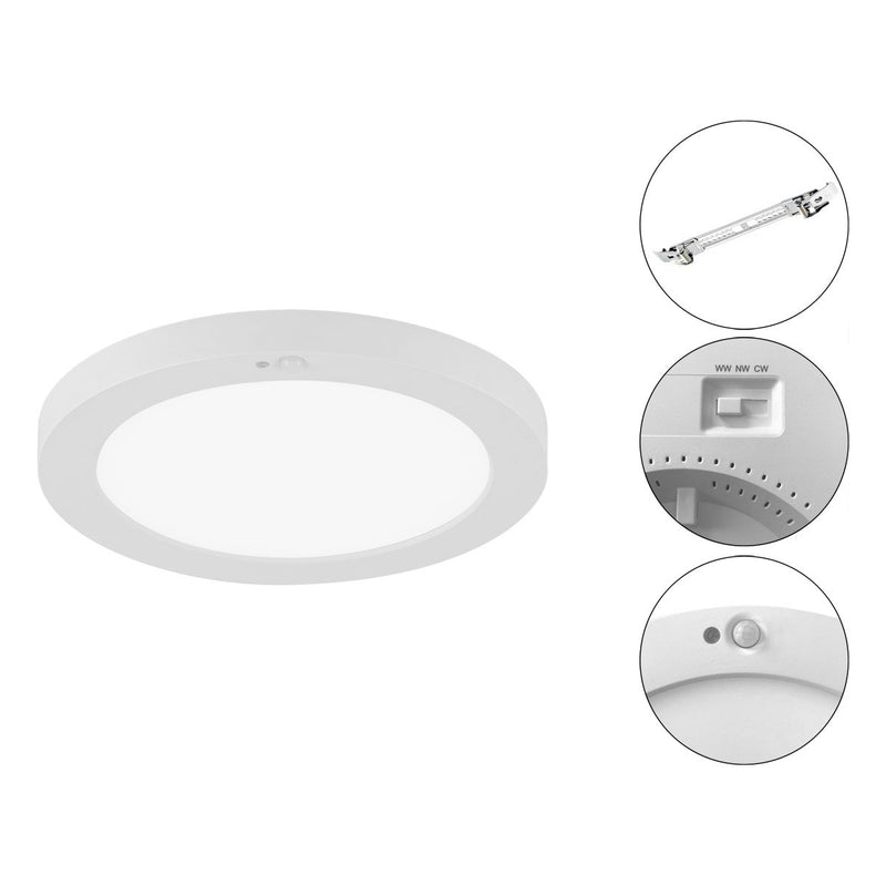 EVN Lichttechnik - Decken-/Wandleuchte LED-Panel LPRV170125BM 3000/4000/6000K