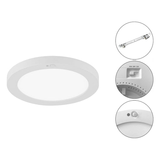 EVN Lichttechnik - Decken-/Wandleuchte LED-Panel LPRV170125BM 3000/4000/6000K
