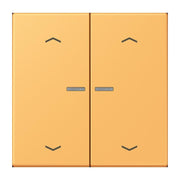 Jung - Abdeckung/Bedienelement für Installationsschalterprogramme Wippe mit Lichtleiter LC 102 KO5P 254 ocre jaune clair