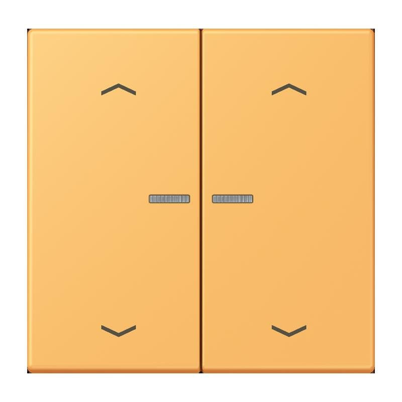 Jung - Abdeckung/Bedienelement für Installationsschalterprogramme Wippe mit Lichtleiter LC 102 KO5P 254 ocre jaune clair