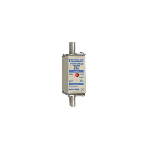 Mersen - Messersicherung Sicherungseinsatz NH gG NH000GG40V2 Gr.000 2A sfü KM − 3 Stück
