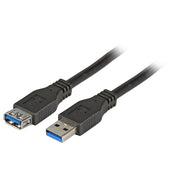 EFB-Elektronik - PC-Kabel USB-Verlängerung A-A K5237.3 3,0m USB 3.0 schwarz