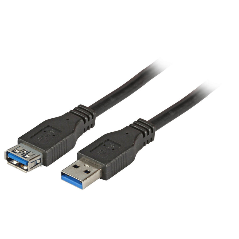 EFB-Elektronik - PC-Kabel USB-Verlängerung A-A K5237.3 3,0m USB 3.0 schwarz