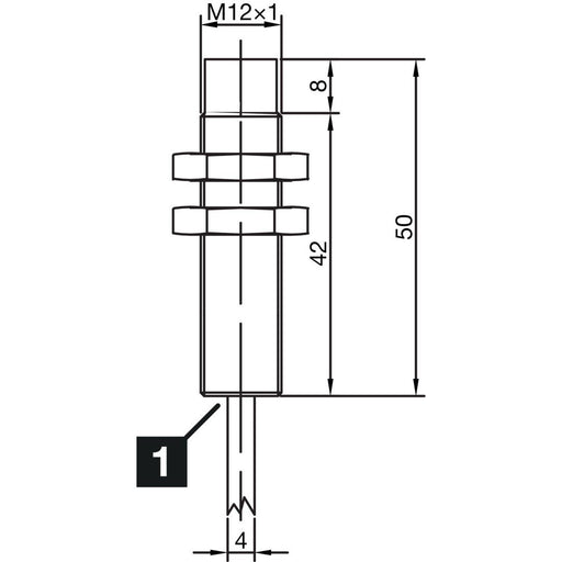 Di-soric - Induktiver Näherungsschalter Induktiver Näherungssensor INS-M12-N04PS-2C 4mm, nicht bündig