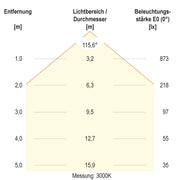 EVN Lichttechnik - Decken-/Wandleuchte LED-Anbauleuchte DUT400125 CCT Switch