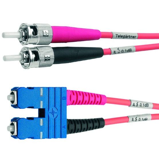 Telegärtner - Patchkabel LWL Duplexkabel SC/ST 100012072 E9 OS2 1m