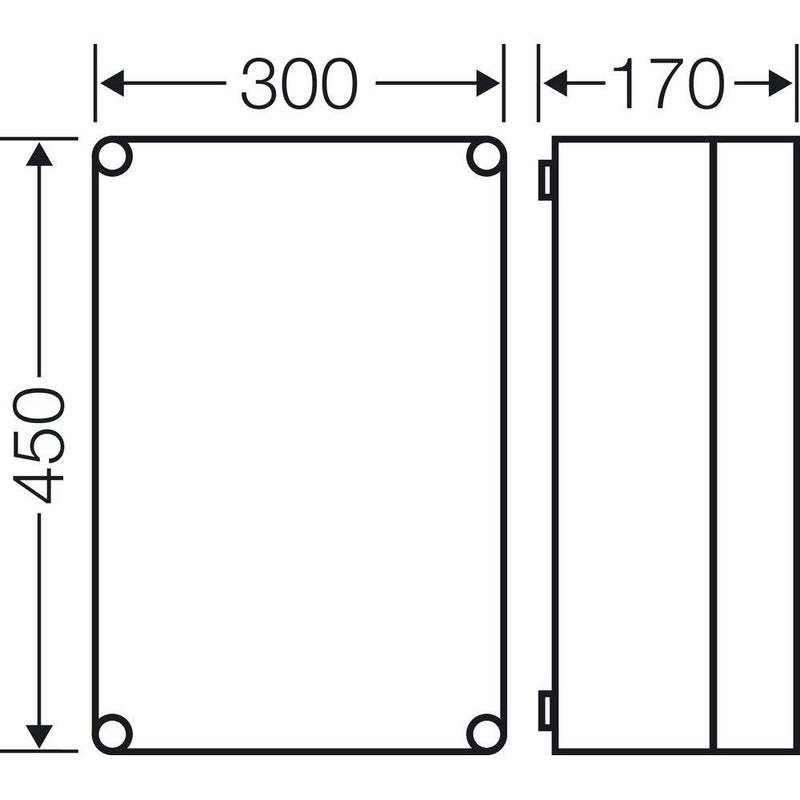 Hensel - Leergehäuse Mi 0300 275x425x146mm