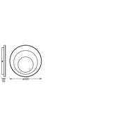 Ledvance - Decken-/Wandleuchte LED-Deckenleuchte Orbis #4099854093104 3000K, weiß