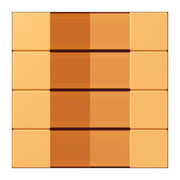 Jung - Abdeckung/Bedienelement für Installationsschalterprogramme Tastensatz 4fach LC 504 TSA 254 ocre jaune clair