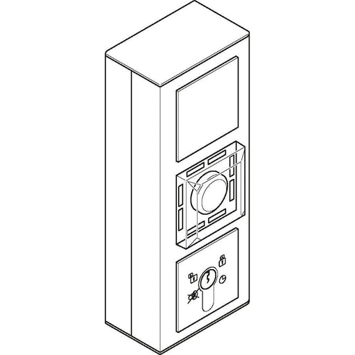 Assa Abloy effeff - Steuerterminal für Fluchttüren aP-Fluchttürsteuerterminal 1385-11A7--3500 Gira Profil 55 Alu
