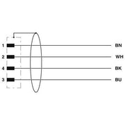 Phoenix Contact - Konfektioniertes Sensor-Aktor-Kabel Powerleitung SAC-4P-MRT/1#1424127 − 1 Stück