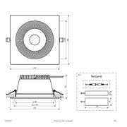 EVN Lichttechnik - Downlight/Strahler/Flutlicht LED-Downlight mit Netzteil ED54354925 DALI