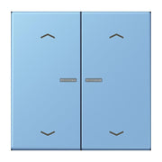 Jung - Abdeckung/Bedienelement für Installationsschalterprogramme Wippe mit Lichtleiter LC 102 KO5P 256 bleu ceruleen 59