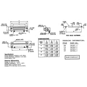 EFB-Elektronik - D-Sub-Steckverbinder D-Sub Buchse 34703.1 EDF 25 A/KG-T1 9,4mm