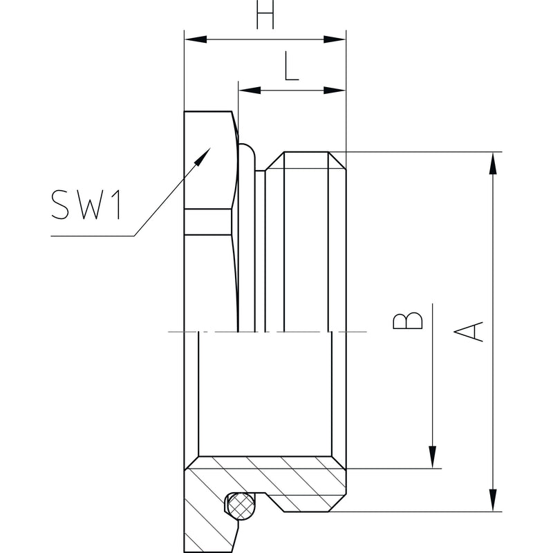Jacob - Erweiterungs-/Reduzierring MS-Reduktion M20M16/6/OM M20/M16 x1,5 − 100 Stück