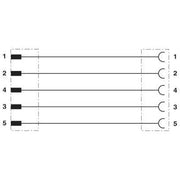 Phoenix Contact - Konfektioniertes Sensor-Aktor-Kabel Sensor-/Aktor-Kabel SAC-5P-M12MS#1529661 − 5 Stück