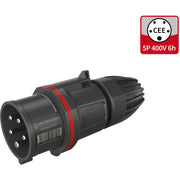 Walther Werke - CEE-Stecker (IEC 60309) CEE NEO Phasenwender FW211506PH 16A 5P 6h IP54 − 1 Stück