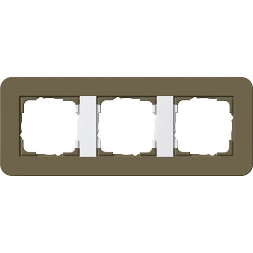 Gira - Abdeckrahmen 3fach 0213416 Umbra/Reinweiß