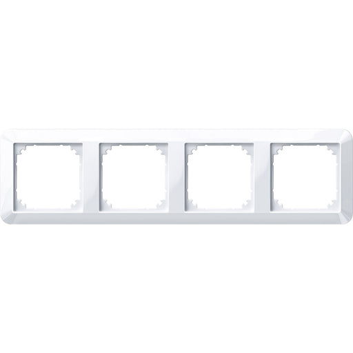 Merten - Abdeckrahmen Rahmen 4f.aws/gl 389425 waage/senkrecht