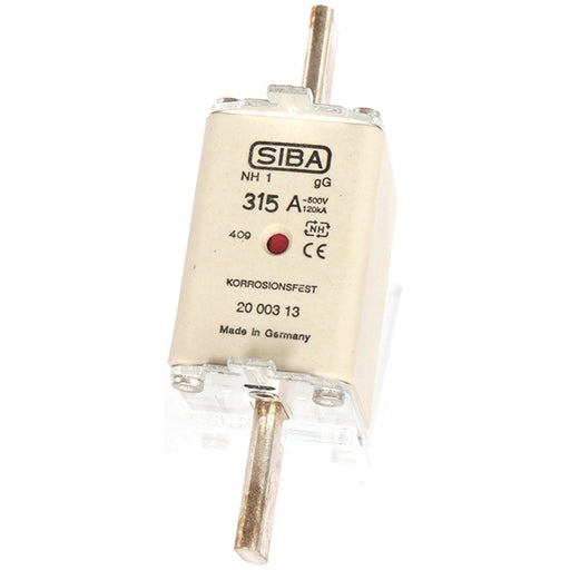 Siba - Messersicherung NH-Sicherungseinsatz 2000303.250 250A NH1 gB 500V − 3 Stück