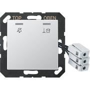 Jung - Abdeckung/Bedienelement für Installationsschalterprogramme Hotelabdeckung A CU KO5 M 230 AL mit LED-Einheit 230V